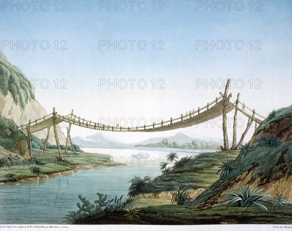 Pont de cordage près de Penipe