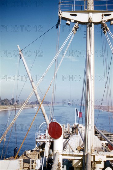 Crossing the Suez Canal, 1958