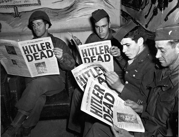 Une édition spéciale de "Stars and Stripes" annonce la mort d'Adolf Hitler (2 mai 1945)