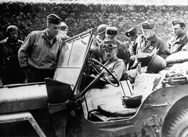 French General Leclerc approaches Paris (France) August 1944.