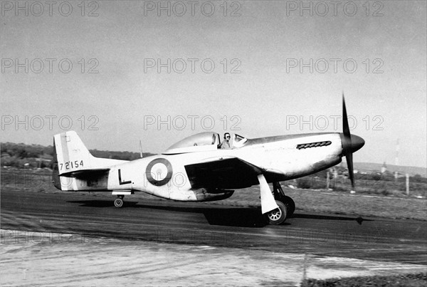 P-51 avant le décollage (Wiesbaden, 15 septembre 1950)