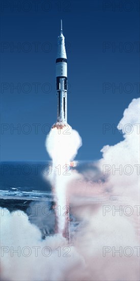 Launch of Apollo 7 spacecraft (October 11,1968)