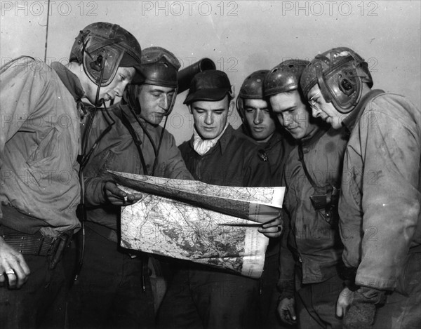 Coordination planes-tank tactics near the Siegfried Line (October 31, 1944)