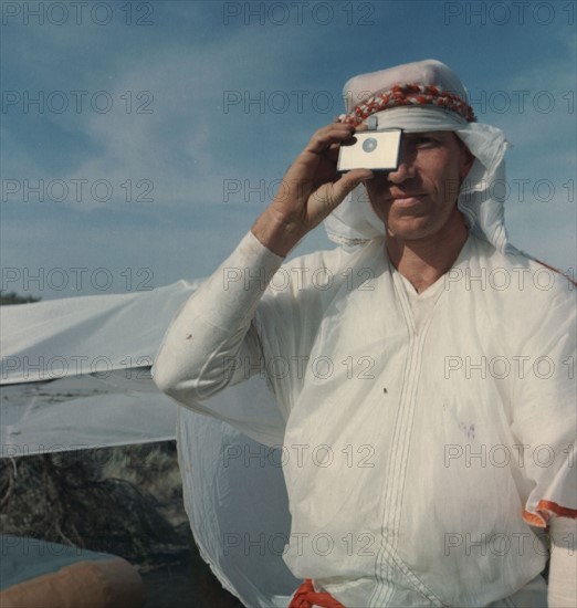 Astronaut Alfred M. Worden during Desert Survival Training (August 7-11, 1967)