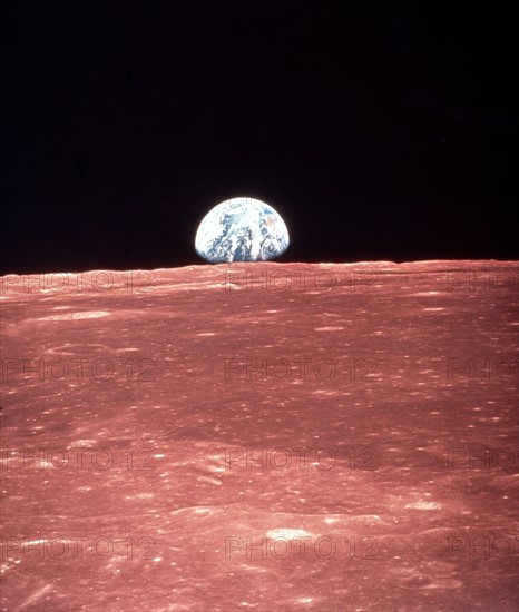 Earth rising by Apollo 8 (December 1968)