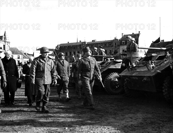 Victory celebration in Colmar (France) February 8, 1945