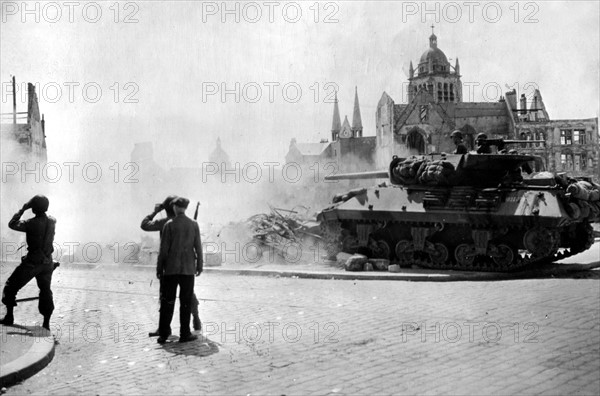 Action in the streets of Orléans (France) August 18,1944