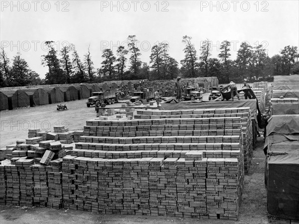 U.S.  depot in Normandy, July 28, 1944