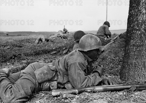 Troupes noires en Allemagne.
 (Printemps 1945)