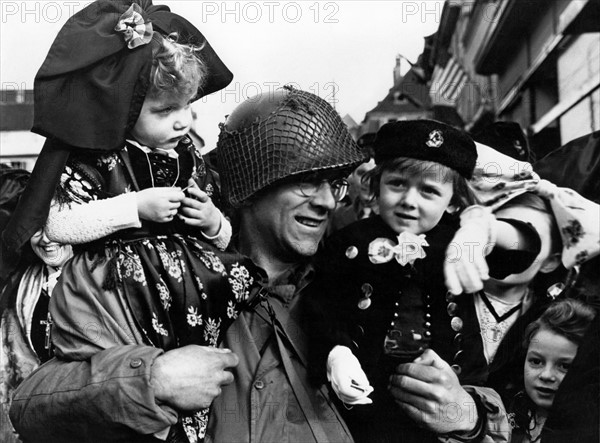 Colmar (France) celebrates liberation February 3, 1945