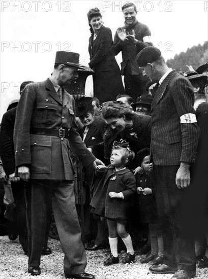 Général de Gaulle à Maiche, automne 1944