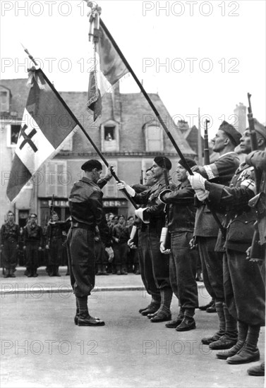 Ceremony in Le Mans August 1944