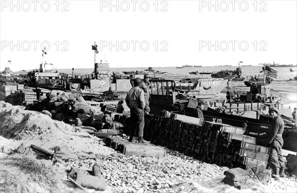 Ravitaillement et approvisionnement du front de Normandie en juin 1944