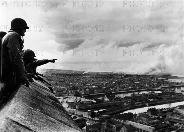 Cherbourg, liberated  June 27, 1944