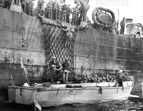 Anzio landing in Italy, January 26, 1944