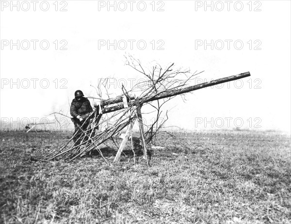 Canons-pièges ennemis dans l'Est de la France, 1945