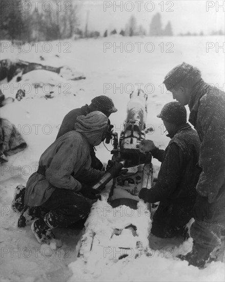 Artillerie américaine en Belgique, 9 janvier 1945