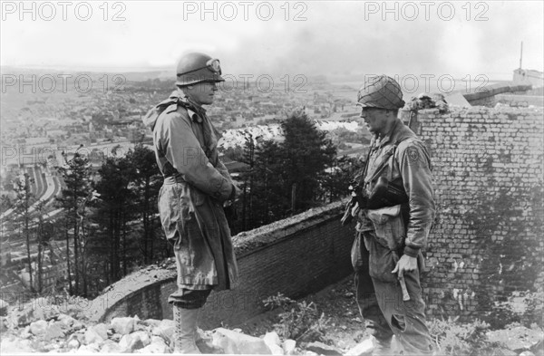 American General after the fall of Cherbourg,  June 27, 1944