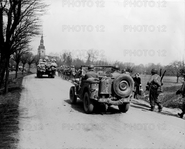 Avancée des troupes américaines vers Erfurt, 11 avril 1945