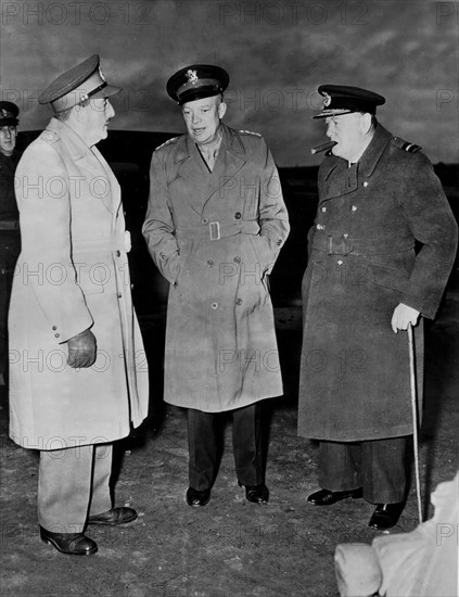 End of Mr Churchill's tour in France, Autumn 1944