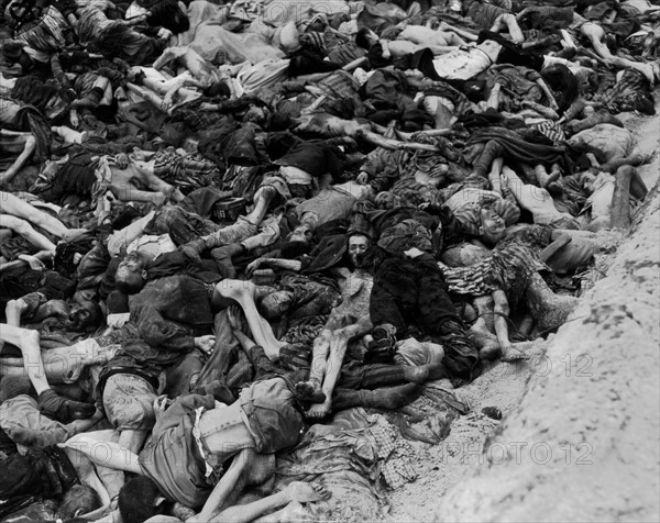 Belsen concentration camp liberated,  April 28, 1945