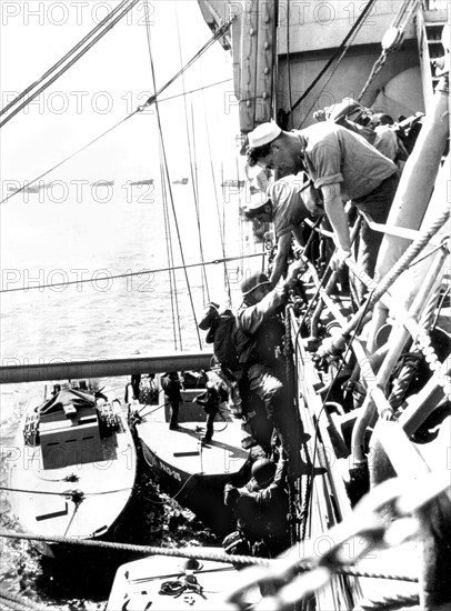 Opération combinée de l'armée US et de la marine US,  6 juin 1944