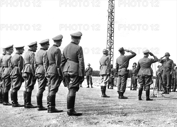 Formal surrender of 20.000 Germans soldiers  near Orleans, September 1944