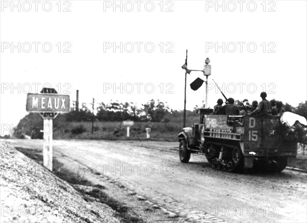 American troops enter Meaux,  End of  summer 1944