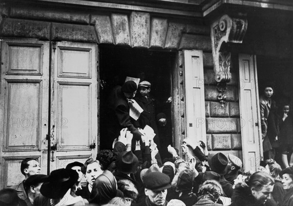 First newspaper in liberated town of Colmar in France, February 1945