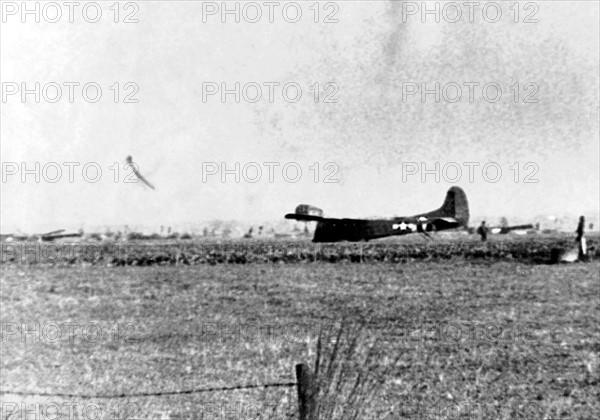 Allied transport plane downed in Holland, September 17, 1944