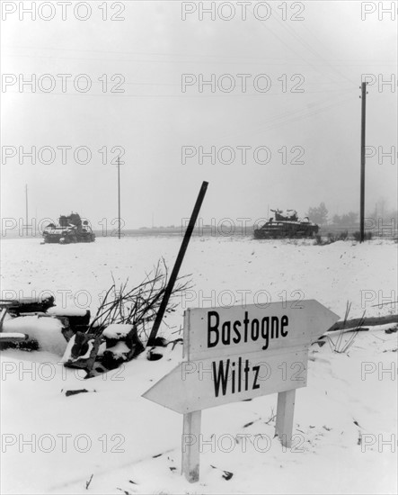 Destroyed tanks in Luxembourg, 1947