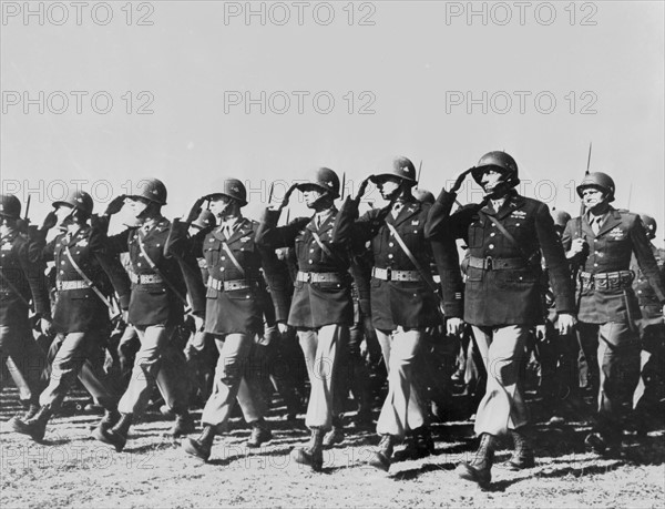 101st U.S. Airborne Division honored in France, March 15, 1945