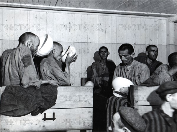 Ebensee concentration camp liberated in Austria  (May 1945)