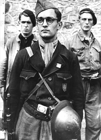 A member of the French Forces of the Interior  in Brittany, August 1944