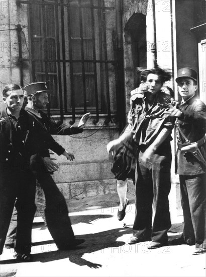 Collaborateurs à Brignoles. (Fin août 1944)