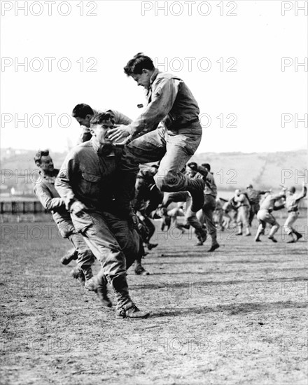 Entraînement des Rangers en Angleterre, avant le débarquement de Normandie