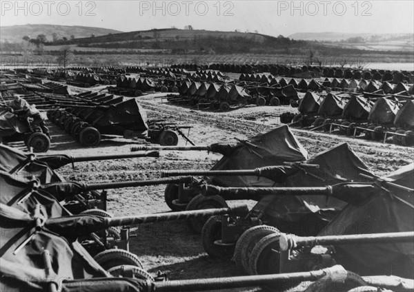 Storage camp in Great Britain (1944)