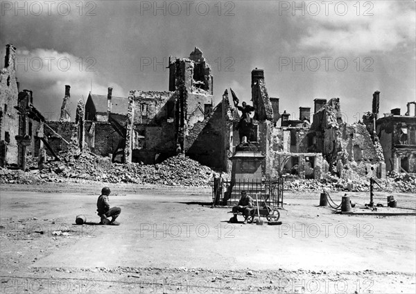 Ruins of Montebourg (June 1944)