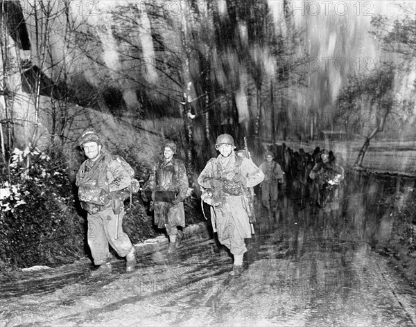 Soldats américains à Langefosse en novembre 1944
