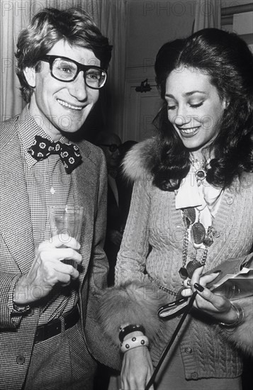 Yves Saint-Laurent et Marisa Berenson