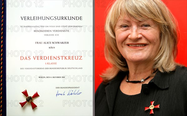 Alice Schwarzer erhält am Donnerstag (08.12...