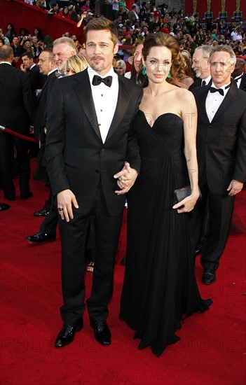 US actors Brad Pitt and Angelina Jolie arrive on the red carpet for the 81st Academy Awards at the Kodak Theatre in Hollywood, California, USA, 22 February 2009. The Academy Awards, popularly known as the Oscars, honour excellence in cinema. Photo: Hubert Boesl