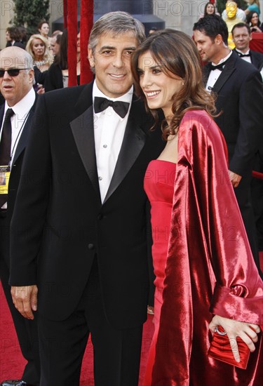 US actor George Clooney and his girlfriend Elisabetta Canalis arrive on the red carpet during the 82nd Annual Academy Awards at the Kodak Theatre in Hollywood, California, USA 07 March 2010. The Oscars are awards presented for outstanding individual or collective efforts in up to 25 categories in filmmaking. Photo: Hubert Boesl
