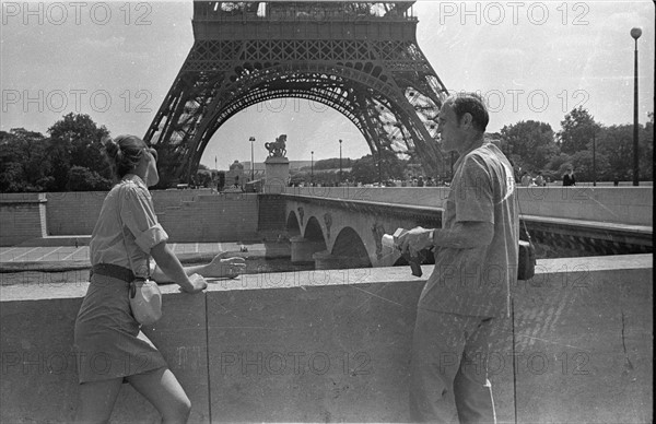 France, Paris, Aug. 1969. Paris in summer...