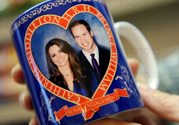 Mug à l'effigie du prince William et de Kate Middleton à l'occasion de leur mariage