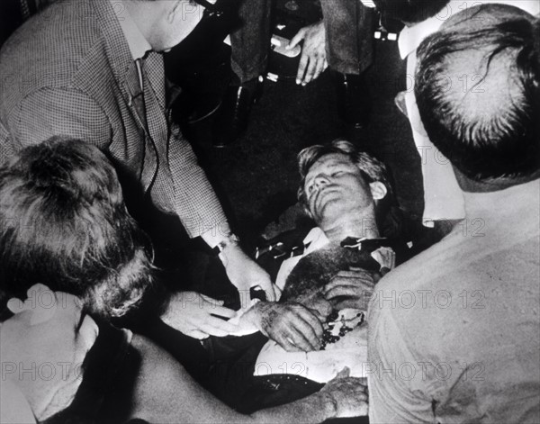 Bobby Kennedy assassinated, 5 June 1968. PP/CAT/110
