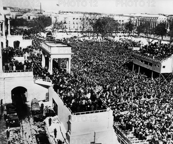 Serment du nouveau président John F. Kennedy