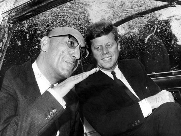 Le roi Mohammed Zaher Shah avec John F. Kennedy