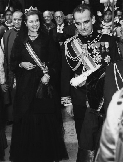 La princesse Grace et le prince Rainier de Monaco