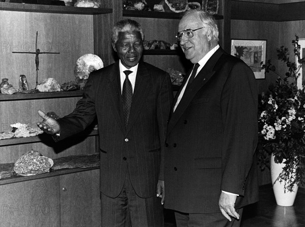 Nelson Mandela et Helmut Kohl (1993)